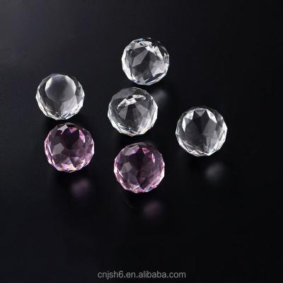 China China Manufacture 40mm Clear Glass Crystal Prisms Faceted Lighting Ball for sale