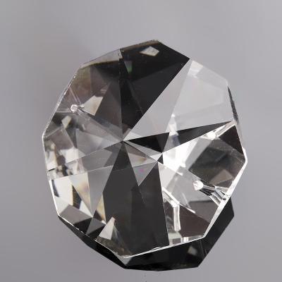 China Europe Clear 14mm Octagonal Chandelier Crystal Beads For Lighting Accessories for sale