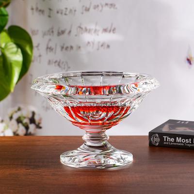 China China European style crystal fruit bowl for home decoration for sale