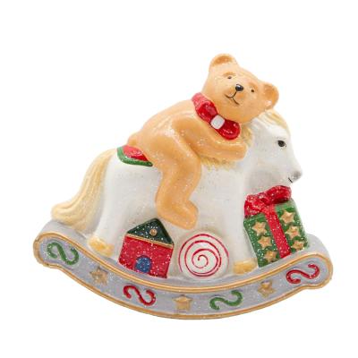 China Durable Jolly High End Design HIPS Indoor Bear Art Christmas Deco Craft Decorations for sale