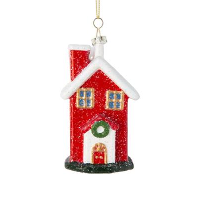 China 2021 Durable Hot Sales Glitter Christmas House Ornaments Opens Holiday Wedding Party Decoration Pendant Gifts for sale