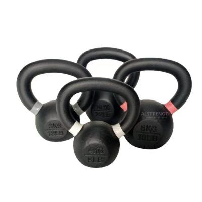 China Commercial Use Gravity Black Cast Iron Powder Coated Kettlebell for sale