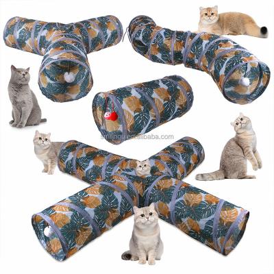 China Stored Sheets Model New Design T Y Folding Collapsible Cat Tunnel Tube S-Shaped Polyester for sale