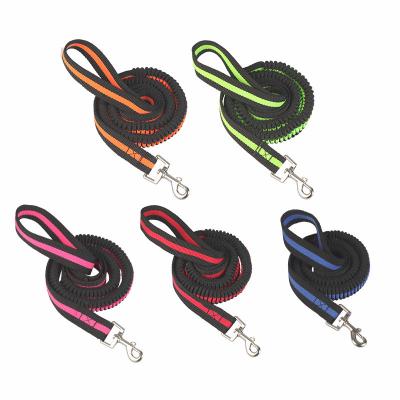 China High Elastic Shock Absorbing Pet Stocked Walking Leads For Medium Large Dogs Corgi Shiba Frenchbull Leash for sale