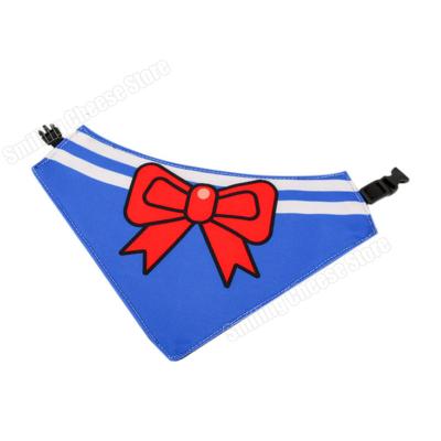 China Custom Bib Style Waterproof Cute Design Pet Stocked Logo Triangular Bandana For Dog Cats All Puppy Sized for sale