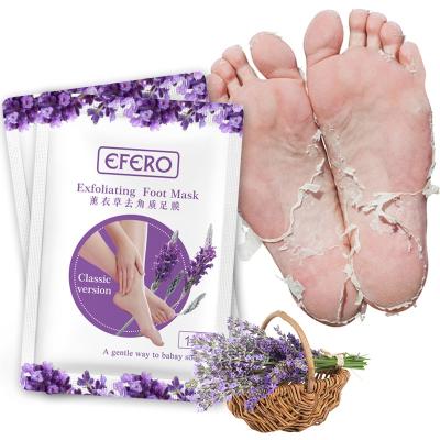 China EFERO Foot Exfoliating Foot Mask Organic Skin Mask Dead Skin Remover Whitening Foot Mask Nourishing Peeling for sale