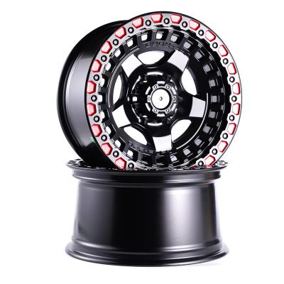 China ALLOY 16 Hole Matte Black 6X139.7 Suv Alloy Off Road Wheels 17 Inch 4X4 6 for sale