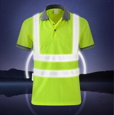 China Water Proof 2022 Shanghai Best Selling Factory High Visibility Reflective Safety Polo Shirt X XL 2XL for sale