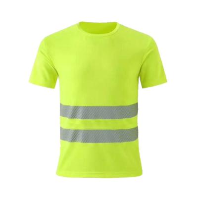 China Water Render 2022 Factory X XL 2XL Shanghai Best Selling Fluorescent T-Shirt High Visibility Reflective Safety With Short Sleeve Resistant for sale