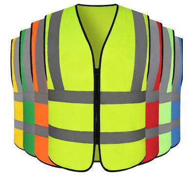 China Custom Reflective Tape Mesh Fabric Construction Security Safety Vest Jacket Water Proof Invest Reflective Products for sale