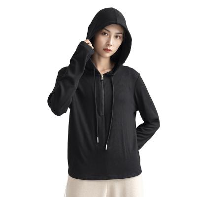 China 2023 Anti-wrinkle Best Sales Shanghai Factory X XL 2XL Multicolor Blank Hoodies Customized 1/4 Pullover Zipper Hoodie for sale