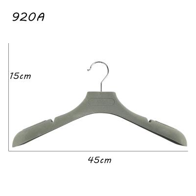 China CLASSIC Velvet Hanger Flock Hanger For Jacket Hanger for sale