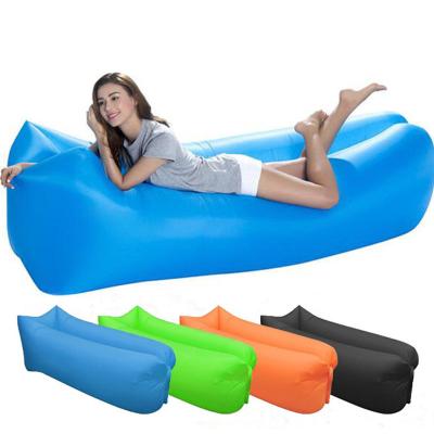 China Portable Lazy Bag Transitional Inflatable Bed Sleeping Air Sofa Outdoor Beach Air Bags Running for sale