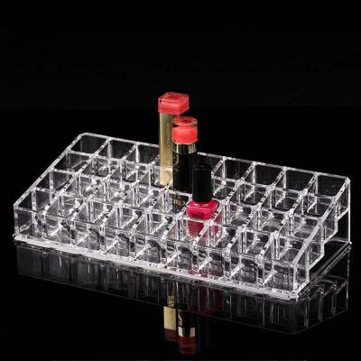 China 36 Grid Viable Acrylic Lipstick Holder Storage Box Makeup Cosmetic Organizer Sundries Display Box for sale