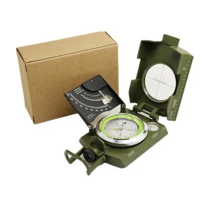 China Geology Hiking Multifunctional Brunton Compass Main Chained Surveyor Prism Geological Pocket Orienteering Compass Factory Survival Surveyor for sale