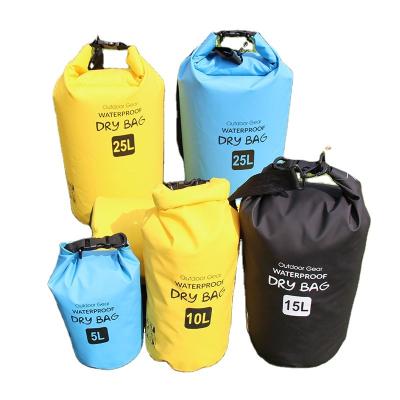 China Waterproof Stuff Dry Bag Compression Cylinder Desktop Kayaking Swim Bag for Beach Kayaking Carrying Rafting Boating Hiking Camping and Fishing for sale