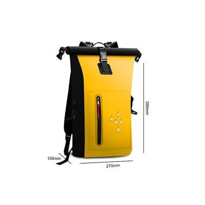 China Custom Waterproof Waterproof Fully Waterproof Bag Men Rolltop PVC Dry Bag Backpack Kayaking for sale