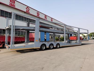 China 12 Tire Number 8 Position Car Transport Truck Trailer with Jost E100 Landing Gear for sale