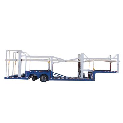 China Dependent Truck Semi Towing Car Trailer 2 Axle Car Carrier with Air Suspension System for sale