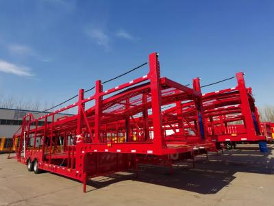 China 2 Axle 5/6/8 Double Deck Vehicle Car Carrier Semi Trailer Auto Car Transport Truck Trailer for sale