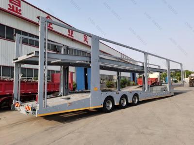 China 2 Axle Truck Semi Trailer Car Carrier Transport Semi Truck Trailer for Chinese Market for sale