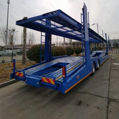 China Nicht Selbstdumping 2 Achsen 6-8 Fahrzeuge Transport Semi-Trailer Pickup Truck Car Carrier Truck zu verkaufen