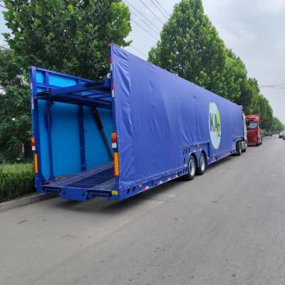 China 2axle Double Deck Car Carrier Trailer 8 Car Transporter Trailer Semi Trailer for Global for sale