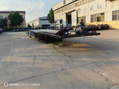 China Single Axle Car Transport Carrier Transporter Truck Semi Trailer 14500x2500x1750 for sale