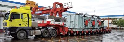 China Hydraulic Truck Trailer Machinery 200 Tons Multi-Axle Trailer with Fuwa/BPW Axle for sale