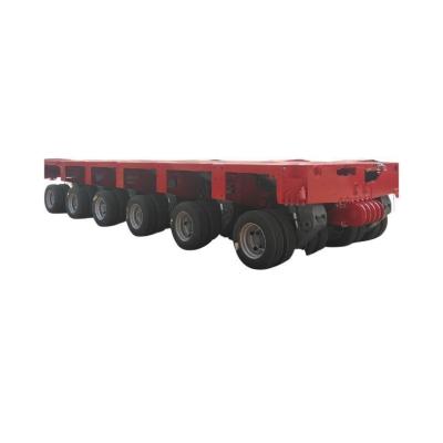 China Steel Multi Axle Heavy Load Transport Viaducts Modular Module Truck Trailers Lowbed Semi Trailer for sale