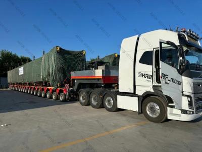 China 100-200ton Heavy Duty Modular Semi Hydraulic Boat Trailer for Heavy Mechanical Suspension for sale