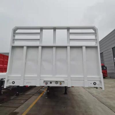 China Types of Suspension Systems 3 Axles Air Suspention Dump Trailer Container Flatbed Trailer for sale