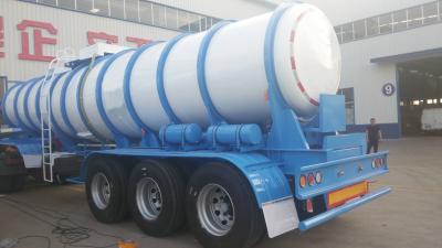 China Liquid Fuel Hydrochloric Acid Tank Semi Trailer Truck with 24hour Online Service for sale