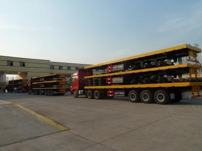 China Relay Valve Wabco Heavy Duty Flatbed Semi-Trailer voor containervervoer en scheepvaart Te koop