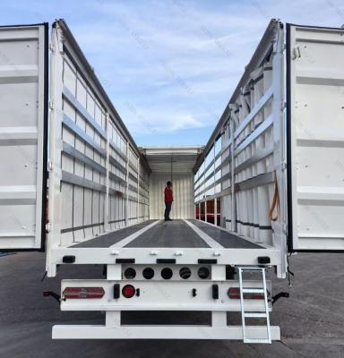 China Van-Type Tri-Axle Side Curtain Semi-Trailer The Perfect Solution for Cargo Transport for sale