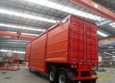 China 13000X2500X2100MM Not Self-dumping 3/4 Axle 40FT Cargo Transport Tarpaulin Side Trailer for sale