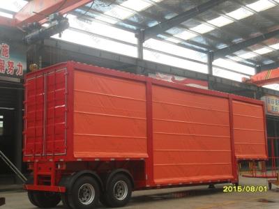 China Grade 3 Axles Multifunction Curtain Side Semi Trailer for 40FT Container Cargo Transport for sale