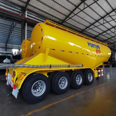 China Jost Kingpin Fly Ash Powder Flour Concrete Bulker Tank Semi Trailer for Construction for sale