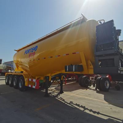 China 1310mm Wheel Base Fly Ash/Flour Transport Tank/Tanker Truck Trailer 40/45cbm 30-60tons for sale