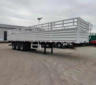 China Leaf Spring Suspension Steel Side Bar Fence Truck Cargo Trailer for Heavy-Duty Cargo for sale