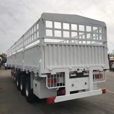 China Jost E100 60tons Van-type Truck Trailer Fence Cargo Semi Trailer for Transportation for sale