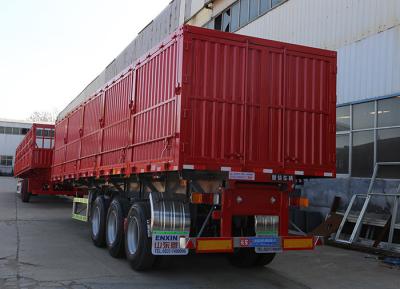 China 60-Ton Single-Point Suspension Box Semi-Trailer without ABS Anti-lock Braking System for sale