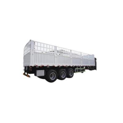 China 24 uur online-service zware vracht hek zijmuur container platbed transport vrachtwagen half-trailer Te koop