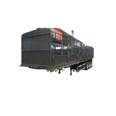 China 3 assen 40ft 40ton 50ton zijwegheining Cargo Semi Truck Trailer met aangepaste maat Te koop