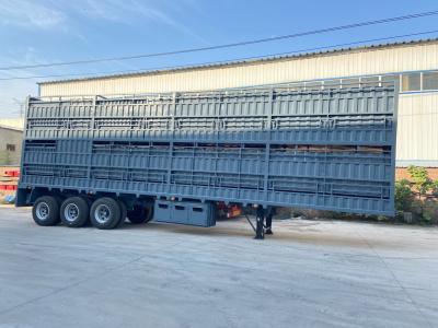 China High Speed Welded Truck Trailer for Sheep Livestock Trailer 12.5*2.5*3.7m 40cows/200 Sheep for sale