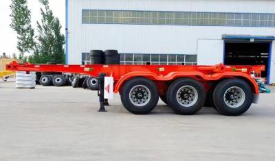 China Multi 3 Axles Fence Semi Trailer Full Trailer Draw Bar Trailers with Customization for sale