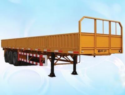 China 3 Axle Van-type Semi Trailer for Vehicle Master Fence Sidewall Dropside Cargo Transport for sale