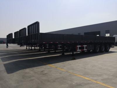 China 3 Axles 40 Tons Sidewall Trailer Flatbed Container Hauling Semi Trailer from Jost E100 for sale