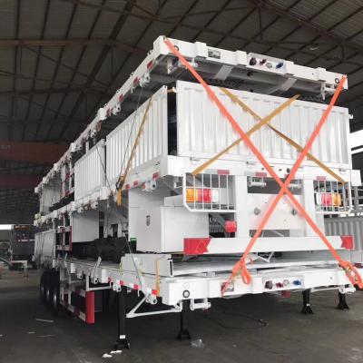 China Low Sidewall Version 3/4-Axle Panel Transport Semi-Trailer for 60t Load Capacity for sale