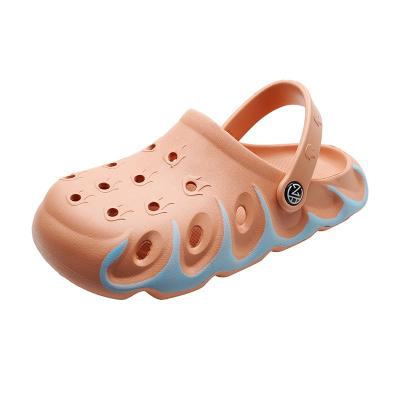 China 2021 Anti-Smell Women Sandals Summer Hole Shoes Platform Clogs Women Garden Wave Blue Beach Shoes Sea Flat Sandals for sale